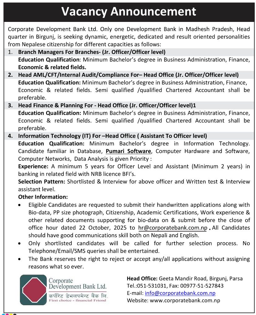 Vacancy
